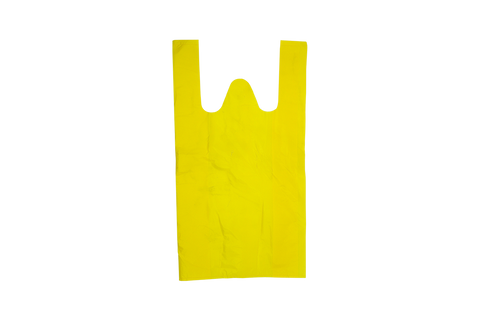 Image of Unprinted Carrier Bags Yellow Small