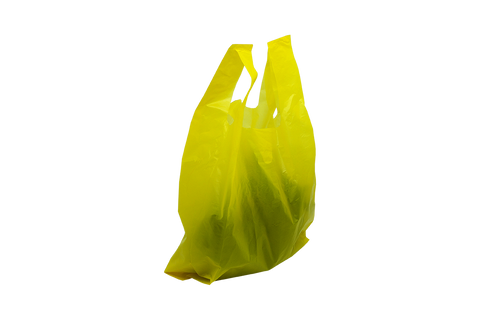 Image of Unprinted Carrier Bags Yellow Small
