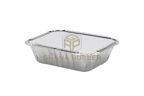 Image of Aluminium Foil Food Containers + Lids 8325