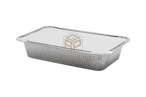 Image of Aluminium Foil Food Containers + Lids 8700