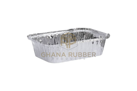 Image of Aluminium Foil Food Containers + Domed Plastic Lids 8333