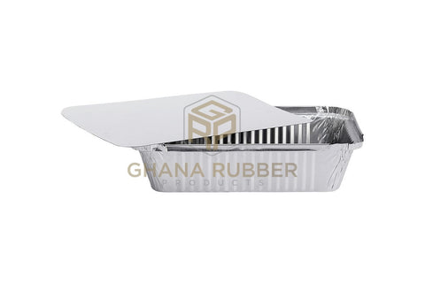Image of Aluminium Foil Food Containers + Lids 8399