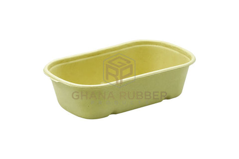 Image of Bagasse 700ml Oval Bowls + Lids