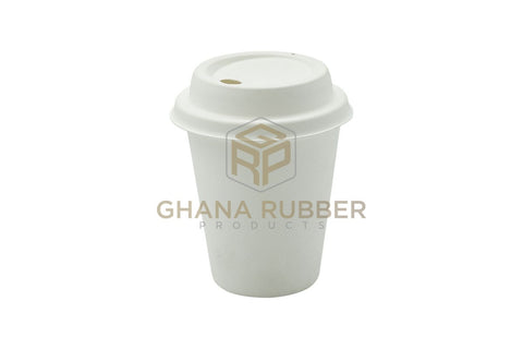 Image of Bagasse 8oz Drinking Cups + Lids