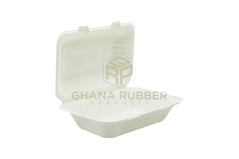 Image of Bagasse Clamshell Boxes 9" x 9"