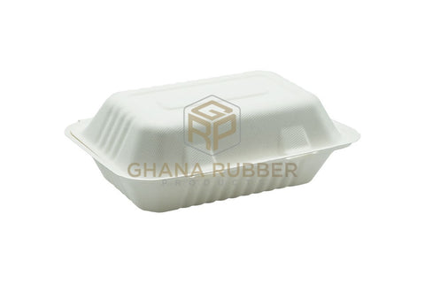 Image of Bagasse Clamshell Boxes 9" x 9"