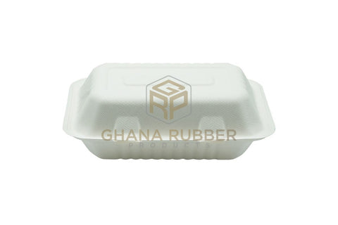 Image of Bagasse Clamshell Boxes 9" x 9"