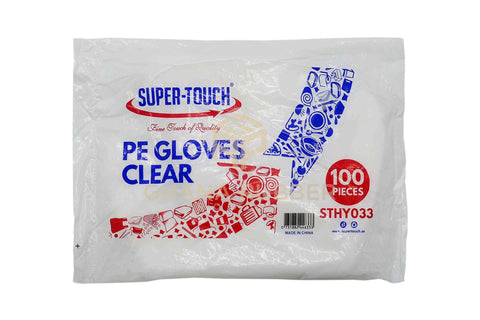 Image of Disposable Transparent Poly Gloves