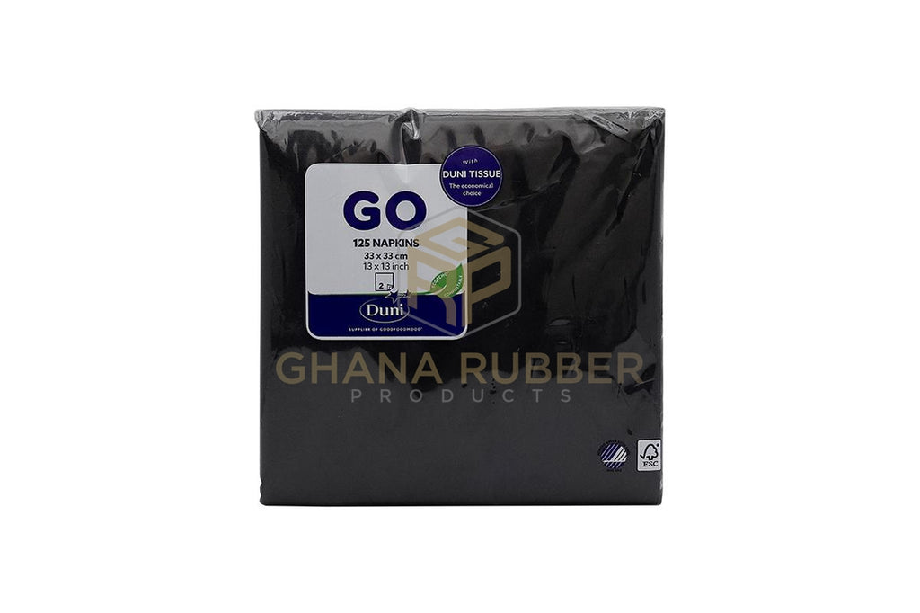 Duni Luxury Napkins Black