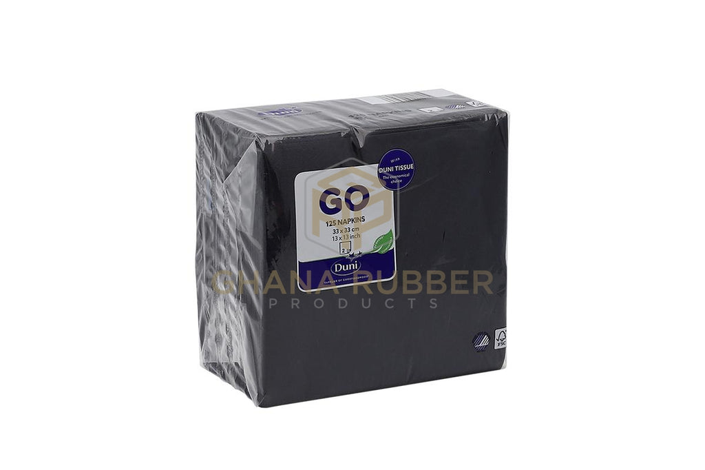 Duni Luxury Napkins Black