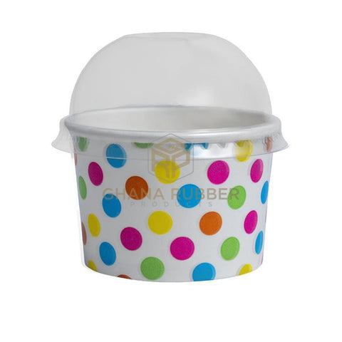 Image of Ice Cream Cup 6oz + Lids