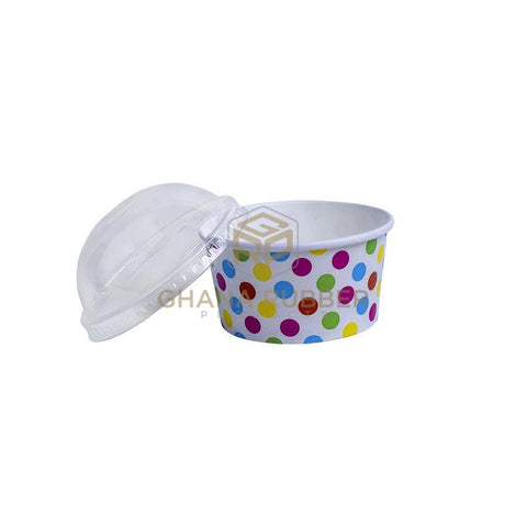 Image of Ice Cream Cup 6oz + Lids