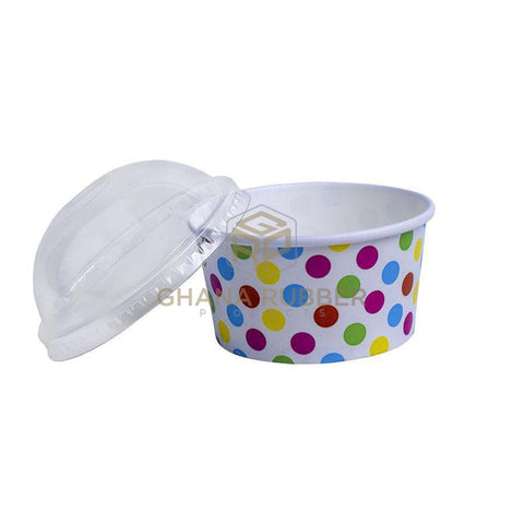 Image of Ice Cream Cup 6oz + Lids