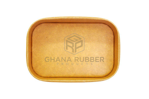 Image of Kraft Rectangular Container 500ml + Lids