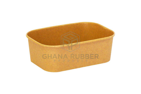 Image of Kraft Rectangular Container 750ml + Lids
