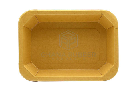 Image of Kraft Rectangular Food Pots 1200ml + Lids