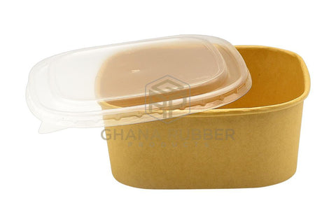 Image of Kraft Square Bowls 1200ml + Lids