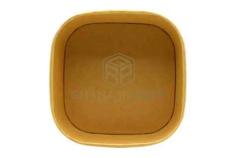 Image of Kraft Square Bowls 1400ml + Lids