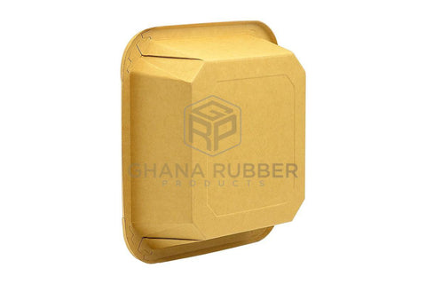 Image of Kraft Square Food Pots 1000ml + Lids