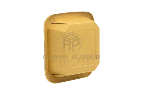 Image of Kraft Square Food Pots 300ml + Lids