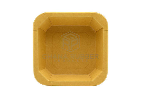 Image of Kraft Square Food Pots 500ml + Lids