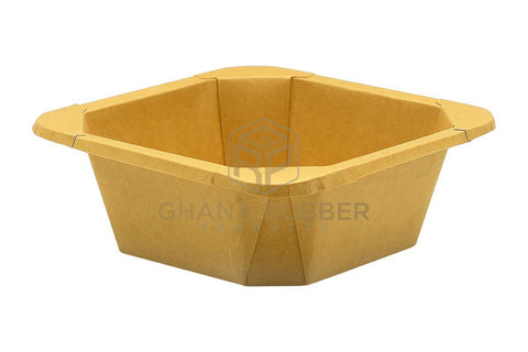 Image of Kraft Square Food Pots 750ml + Lids