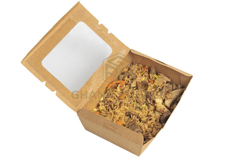 Image of Kraft Meal Box With Window 1600ml