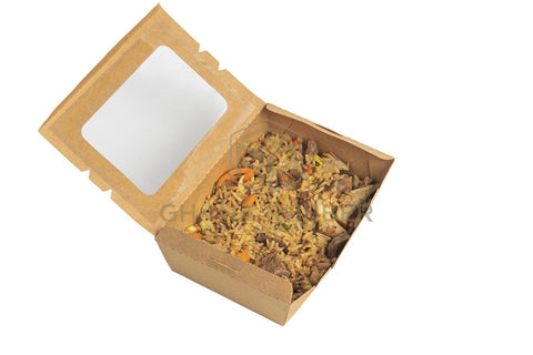 Image of Kraft Meal Box With Window 700ml