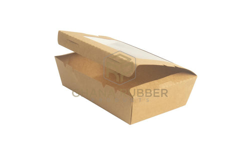 Image of Kraft Meal Box With Window 700ml