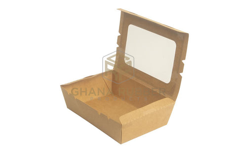 Image of Kraft Meal Box With Window 700ml