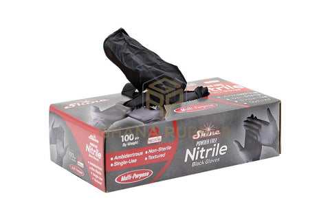 Image of Nitrile Gloves Black Medium - 3
