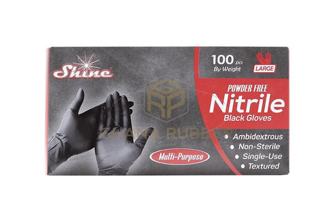 Image of Nitrile Gloves Black Large - 1