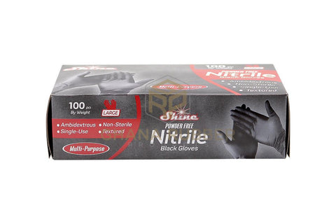 Image of Nitrile Gloves Black Large - 2
