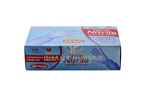 Image of Gloves Nitrile Blue Large Size