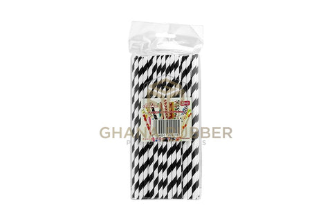 Image of Paper Straws Mixed Colours 6mm