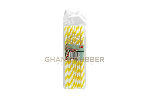 Image of Paper Straws Mixed Colours 6mm