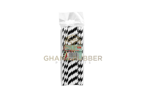 Image of Paper Straws Mixed Colours 6mm