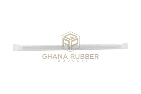 Image of Paper Straws Wrapped Black 6mm