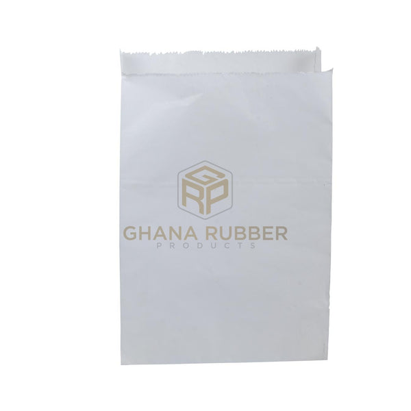 Paper Bags For Food Medium White Shine Disposables by Ghana Rubber