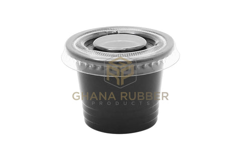 Image of Pepper Cups Black With Lids