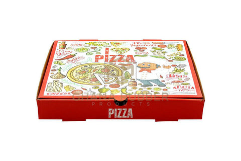 Image of Pizza Boxes 12" Red