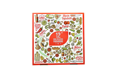 Image of Pizza Boxes 12" Red