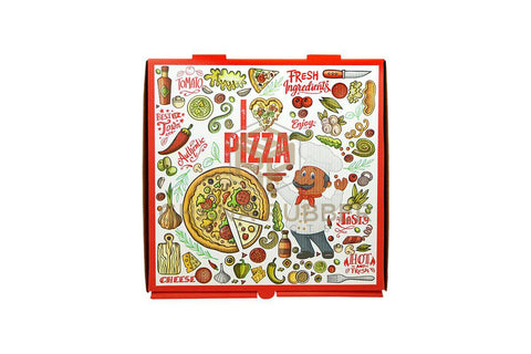 Image of Pizza Boxes 12" Red