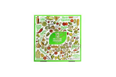 Image of Pizza Boxes 13" Green