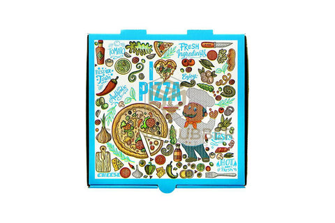 Image of Pizza Boxes 8" Sky Blue (22cm)