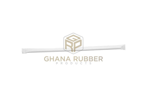 Image of Plastic Straws Wrapped Tranparent 6mm (100pcs)