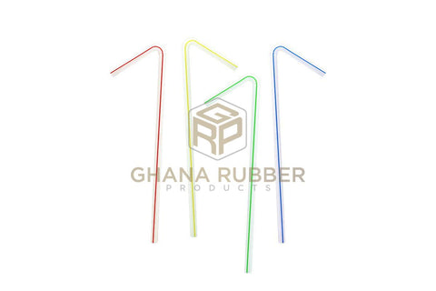 Image of Retail Plastic Straws Striped 6mm