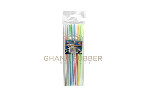 Image of Retail Plastic Straws Striped 6mm
