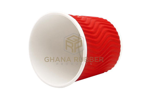 Image of Ripple Paper Cups 4oz Red (No Lids)