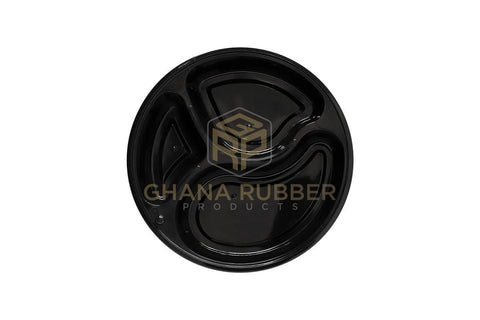 Image of Shine 3-Section Microwavable Containers Round 1000cc